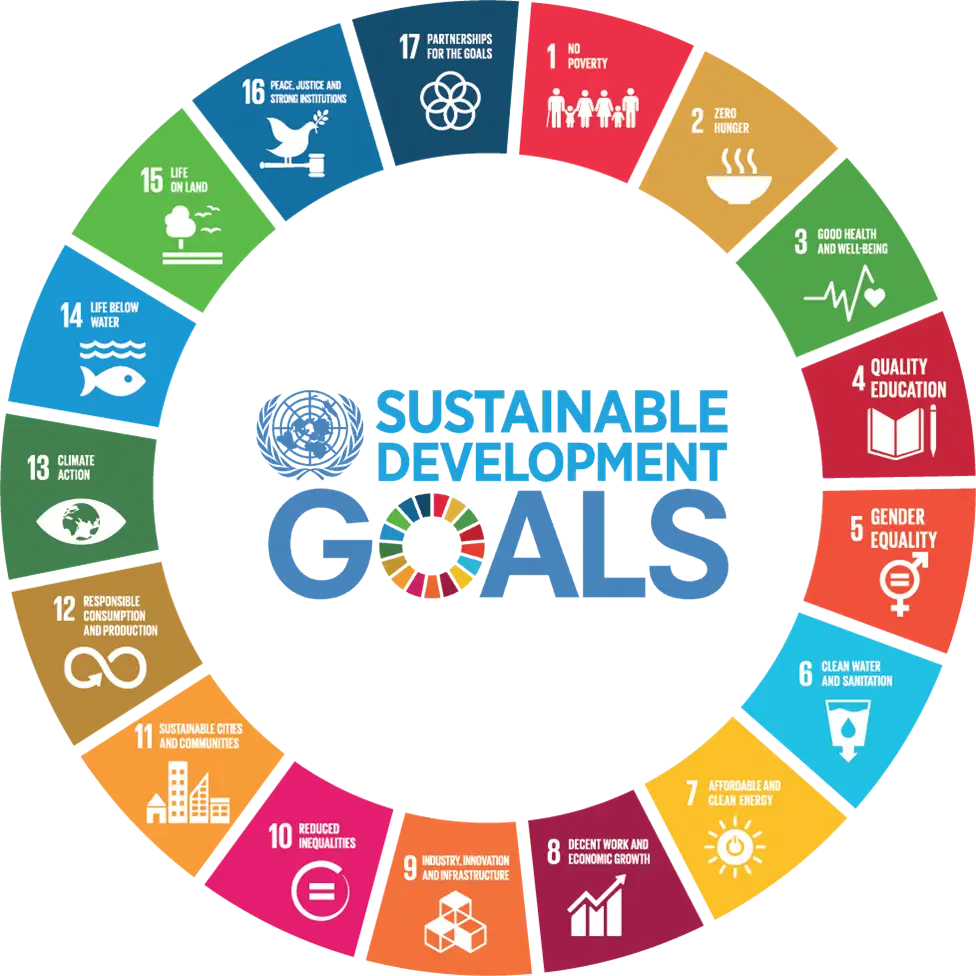 Schéma représentatif des objectifs de développement durable de l'ONU